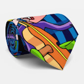 "VERRÜCKT GEMACHT DURCH JAZZ " KRAWATTE (Gerollt)