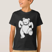 Verrückt gemachter Teddybär T-Shirt (Vorderseite)
