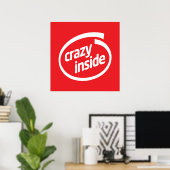 Verrückt im Inneren Poster (Heimbüro)