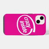 Verrückt im Innern iPhone Hülle (Rückseite (Horizontal))