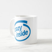 Verrückt im Innern Kaffeetasse (Vorderseite Links)