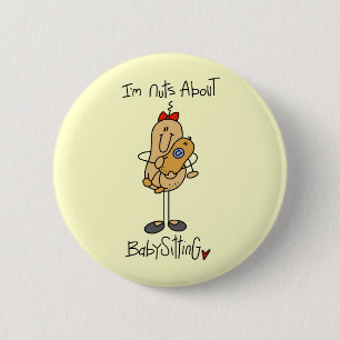 Verrückt nach Babysitter T-Shirts und Geschenke Button