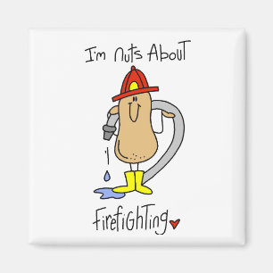 Verrückt nach Feuerwehr T-Shirts und Geschenken Magnet