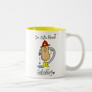 Verrückt nach Feuerwehr T-Shirts und Geschenken Zweifarbige Tasse