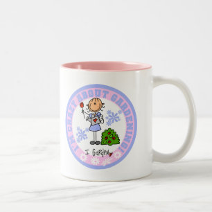 Verrückt nach Garten T-Shirts und Geschenken Zweifarbige Tasse