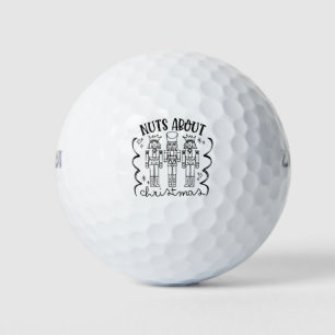 Verrückt nach Weihnachten Lustiger Weihnachtsnussk Golfball