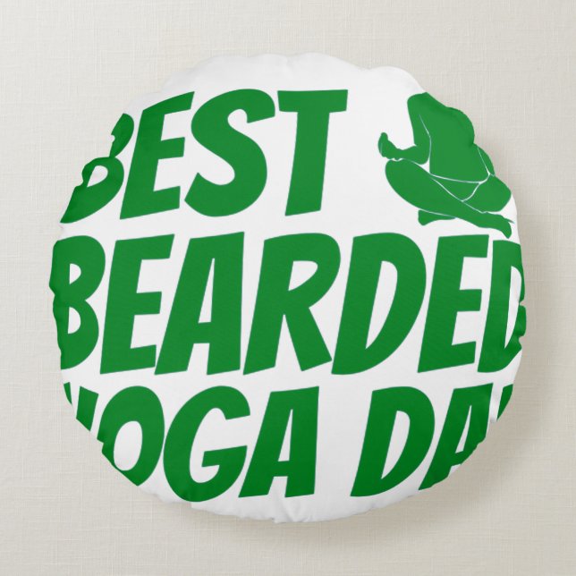 verrückt rundes kissen (Vorderseite)