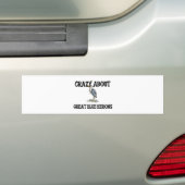 Verrückt über Graureiher Autoaufkleber (Auf Auto)