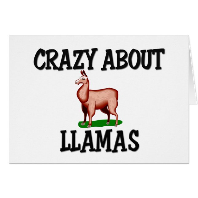 Verrückt über Lamas (Vorderseite (Horizontal))