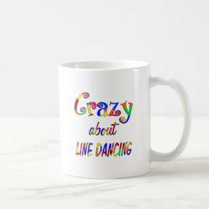 Verrückt über Linie Tanzen Kaffeetasse