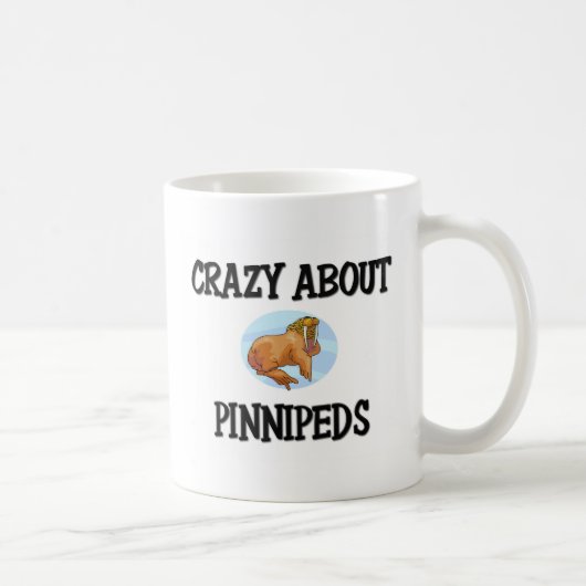 Verrückt über Pinnipeds Kaffeetasse (Rechts)