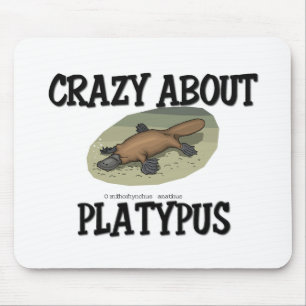 Verrückt über Platypus Mousepad