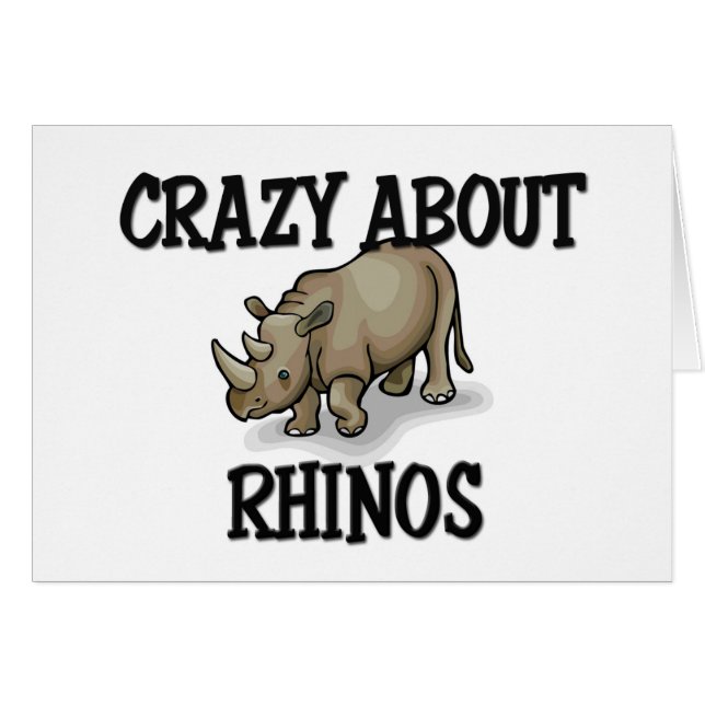 Verrückt über Rhinos (Vorderseite (Horizontal))