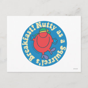 Verrückt wie das Frühstück eines Eichhörnchens! Postkarte