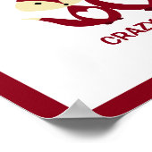 Verrückt wie ein Fuchs, Red Fox Burlap Poster (Ecke)