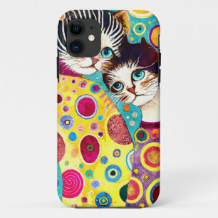 Verrückte abstrakte coole Katzen Case-Mate iPhone Hülle