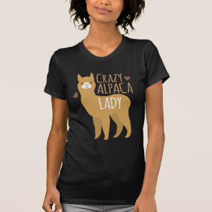 Verrückte Alpakadame T-Shirt