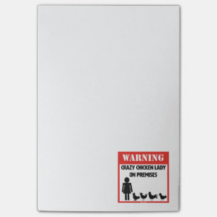 Verrückte Anmerkungen Huhn-Damen-Post-It Post-it Klebezettel