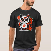 Verrückte Antrieb-Patrouille - aggressiver Panda T-Shirt (Vorderseite)