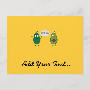 verrückte Avocado-Kleider Postkarte