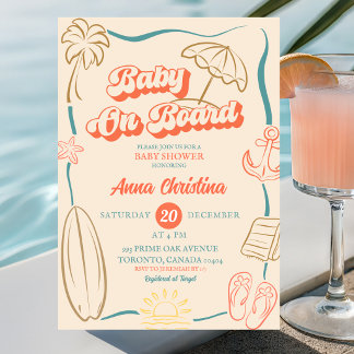 Verrückte Baby an Bord Baby Shower Einladung