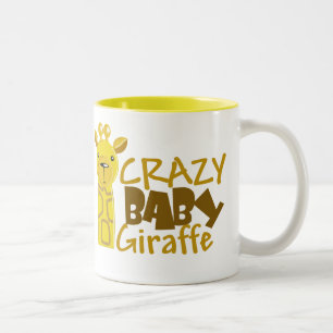 Verrückte Baby-Giraffen-Tasse Zweifarbige Tasse