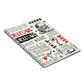 verrückte Barockdoodles Notizblock (Rechte Seite)