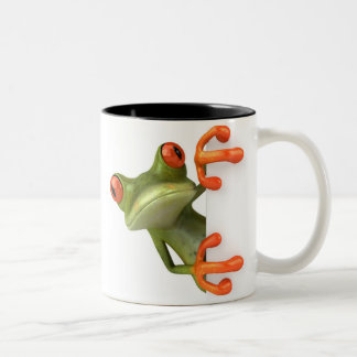 Verrückte Baum-Frosch-Kaffee-Tasse Zweifarbige Tasse