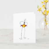 Verrückte Beine Joe Karte (Gelbe Blume)