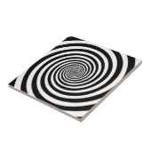 VERRÜCKTE BLACK/WHITE SPIRALE FLIESE (Seite)