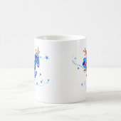 VERRÜCKTE BLAUE BAUM-FRÖSCHE KAFFEETASSE (Mittel)