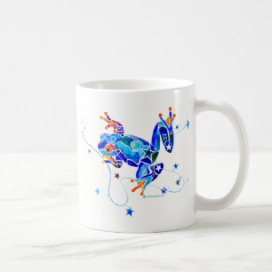 VERRÜCKTE BLAUE BAUM-FRÖSCHE KAFFEETASSE