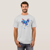 VERRÜCKTE BLAUE BAUM-FRÖSCHE T-Shirt (Vorne ganz)