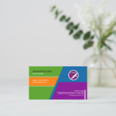 Verrückte Blendungs-Farbnetz-Designer-Visitenkarte Visitenkarte (Stehend Vorderseite)