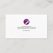 Verrückte Blendungs-Farbnetz-Designer-Visitenkarte Visitenkarte (Rückseite)