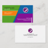 Verrückte Blendungs-Farbnetz-Designer-Visitenkarte Visitenkarte (Vorne/Hinten)