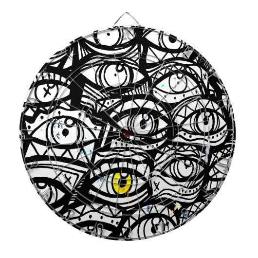 verrückte Blicke Dartscheibe (vorne)