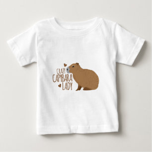 verrückte Capybara-Dame Baby T-shirt
