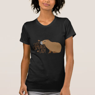 verrückte Capybaradame T-Shirt