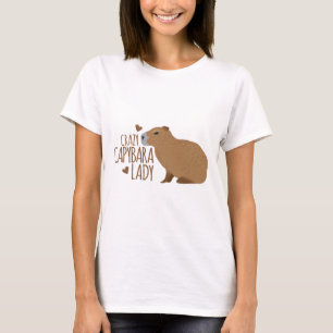 verrückte Capybaradame T-Shirt