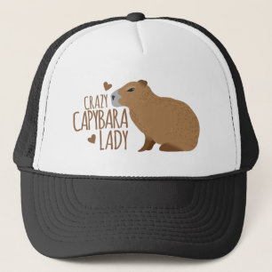 verrückte Capybaradame Truckerkappe
