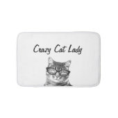 VERRÜCKTE CAT-DAMENbadmatte für lustiges Badematte (Vorderseite)