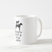 VERRÜCKTE CAT-U. HUNDEdame Kaffeetasse (VorderseiteRechts)