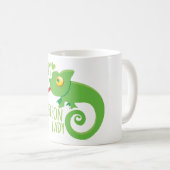 Verrückte Chamäleondame Kaffeetasse (VorderseiteRechts)