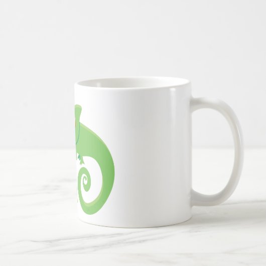 Verrückte Chamäleondame Kaffeetasse (Rechts)