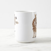 Verrückte coole Giraffe Kaffeetasse (Mittel)