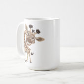 Verrückte coole Giraffe Kaffeetasse (Vorderseite Links)
