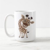 Verrückte coole Giraffe Kaffeetasse (Links)