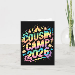 Verrückte Cousinen-Camp 2026 Urlaubs-Trupp-Crew Ta Karte
