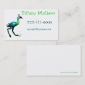 Verrückte der Vogel-Telefonkarte der Kinder Telefonnummerkarte (Vorne/Hinten)